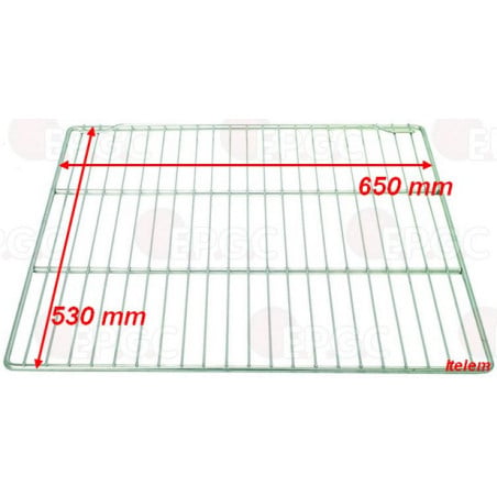 Grille inox GN2/1 à butée