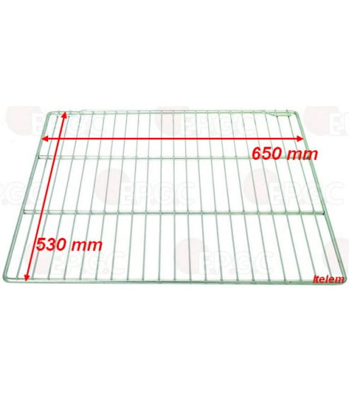 Grille inox GN2/1 à butée