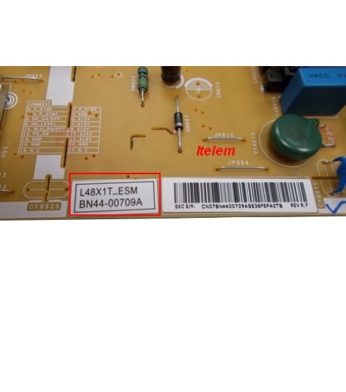 Platine d'alimentation téléviseur Samsung BN44-00709A