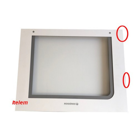 Vitre extérieure cuisinière four Rosières 42811193