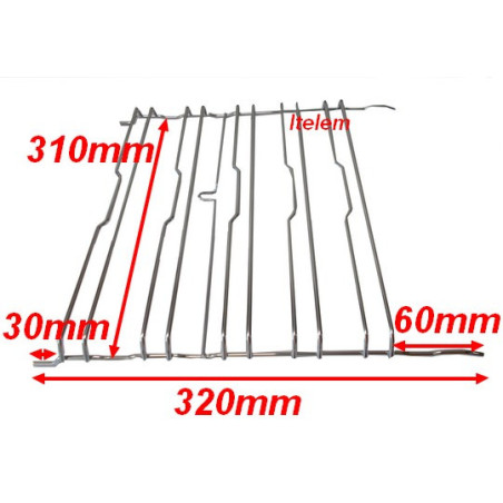 Grille latérale support plateau four Whirlpool 481010762741