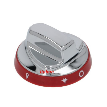 Manette argentée rouge cuiseur fourneau Angelo Po Sagi 3015730