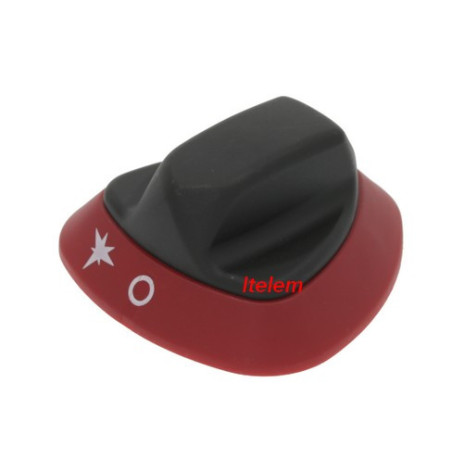 Manette noir rouge sérigraphiée Angelo Po 6300489