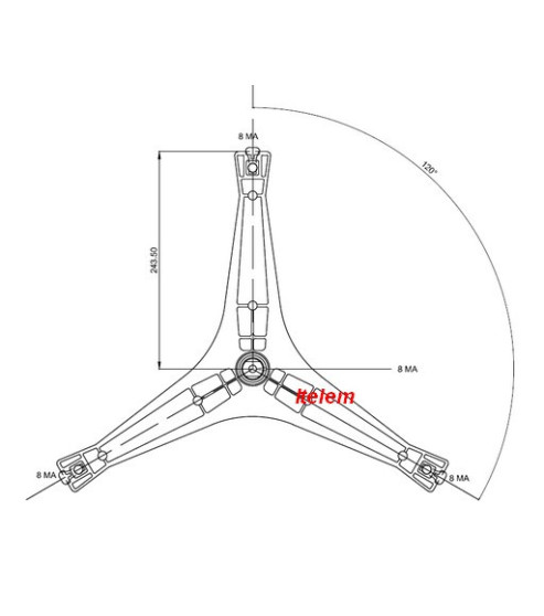 Croisillon lave-linge Samsung DC97-14369D