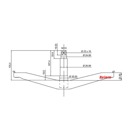 Croisillon de tambour lave-linge Samsung DC97-14369D