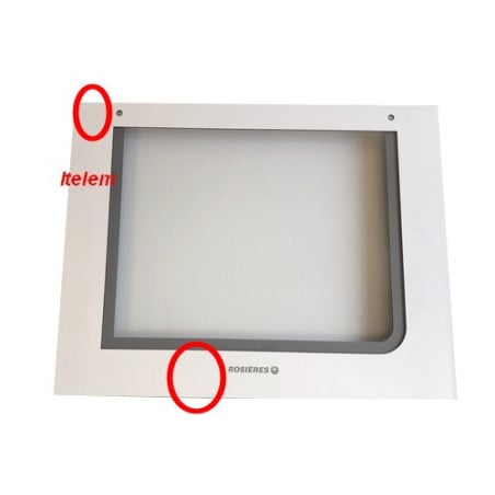 Vitre extérieure cuisinière four Rosières 42811193