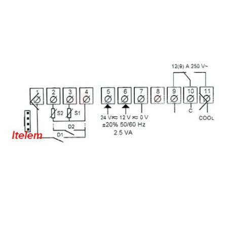 Thermostat régulateur chambre froide D14112
