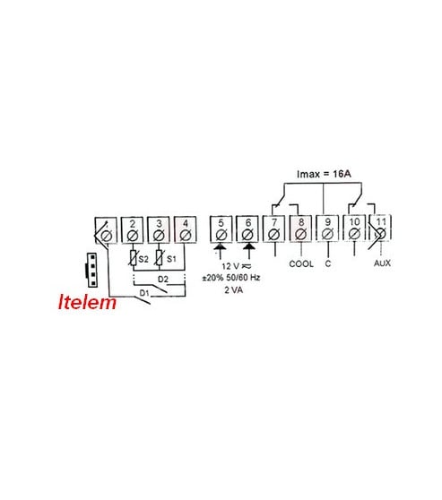 Thermostat régulateur chambre froide D14212 Ako