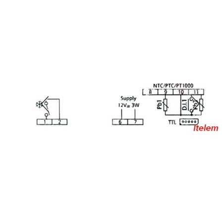 Thermostat Eliwell armoire réfrigérée professionnelle IDP17Y03F0001