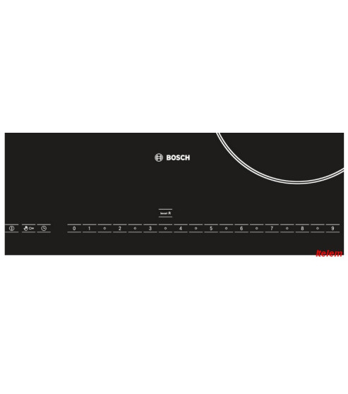 Dessus verre vitrocéramique table induction Bosch 00686929