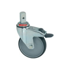 Roulette pivotante à goujon avec frein chariot porte plats chariot de service 146803