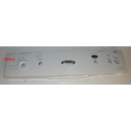 Bandeau de façade lave-vaisselle ADP6530WH Whirlpool 481245372599