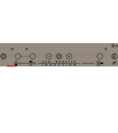 Dessus verre vitrocéramique table de cuisson Whirlpool 481010478043