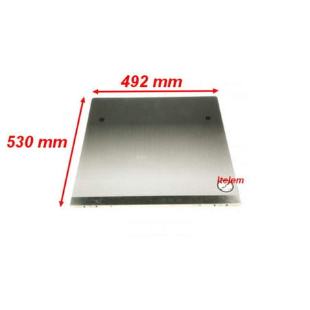 Couvercle verre noir cuisinière Indesit C00285363
