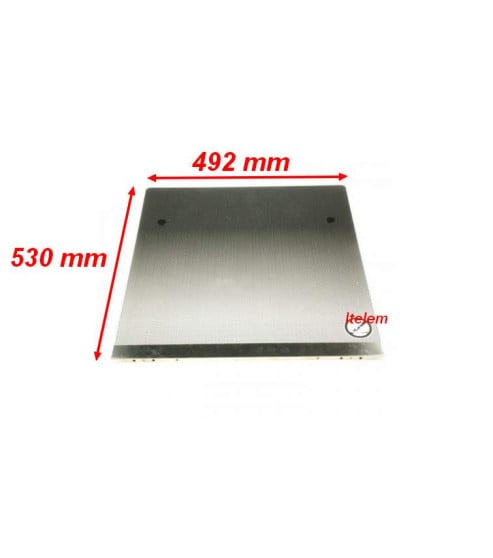 Couvercle verre noir cuisinière Indesit C00285363