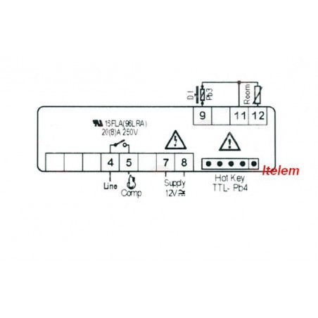 Contrôleur thermostat chambre froide XR20CX-0N0C1Dixell LGCCBXB100-S00