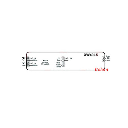 Régulateur thermostat armoire réfrigérée DIXELL XW40LS-5N0D3X 230V XW40LS-5N0D1X