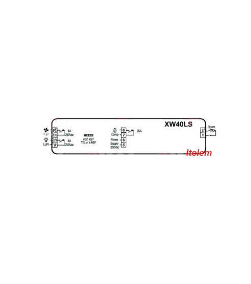 Régulateur thermostat armoire réfrigérée DIXELL XW40LS-5N0D3X 230V XW40LS-5N0D1X