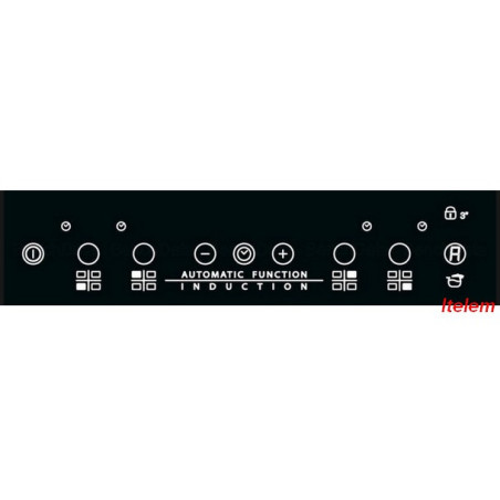 Dessus verre vitrocéramique table de cuisson induction Whirlpool 481010556919