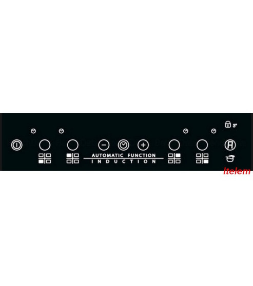 Dessus verre vitrocéramique table de cuisson induction Whirlpool 481010556919