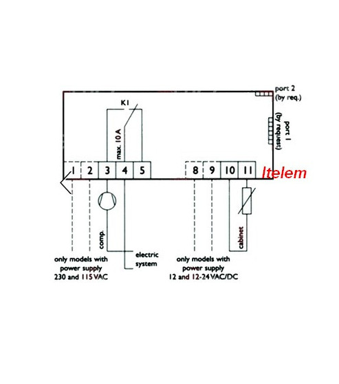 Thermostat régulateur armoire réfrigérée EVCO EVK211N3 12-24Vac EVK211N3VXBS