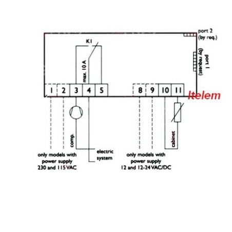Thermostat régulateur armoire réfrigérée EVCO EVK211N7 230V 32V6920