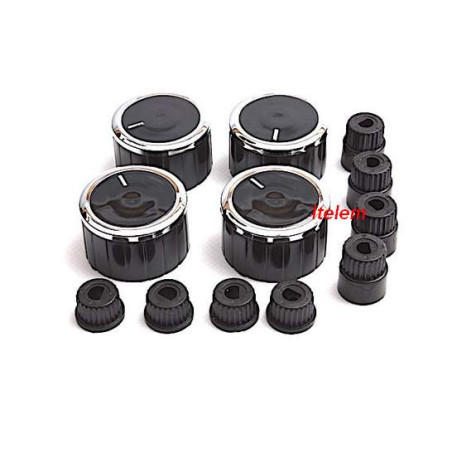 kit manettes noires universelles cuisinière
