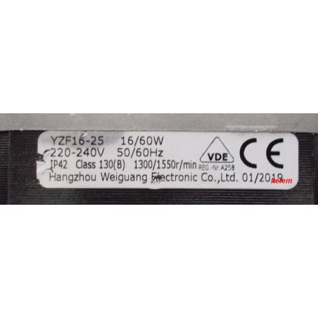 Moteur ventilateur Hangzhou YZF16-25 485199935004