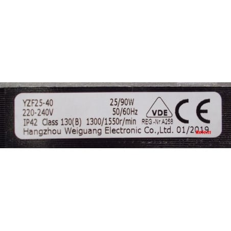 Moteur ventilateur Hangzhou YZF25-40 488000511314