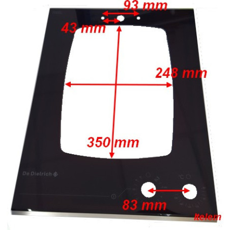 Encadrement verre friteuse De Dietrich AS6020647