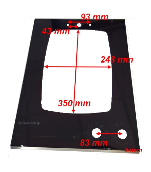 Encadrement verre friteuse De Dietrich AS6020647