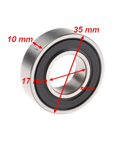 Roulement de palier 35 x 17 x 10 mm mixeur Dito Sama 298155
