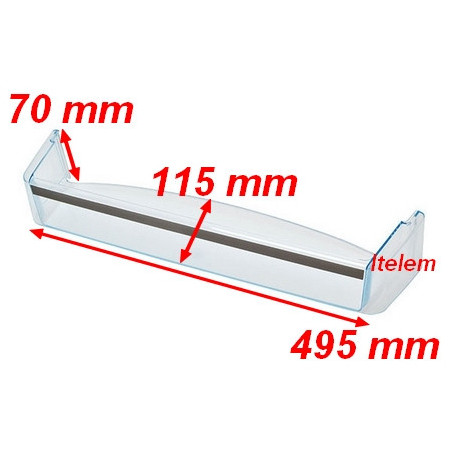 Balconnet de porte intermédiaire réfrigérateur Neff 00665519