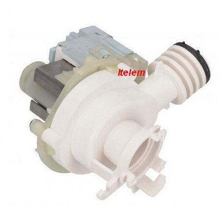 Pompa Di Scarico Originale Per Lavatrice Ariston Hotpoint, Codice Ricambio C00143766, Pezzo Di Ricambio Controllato