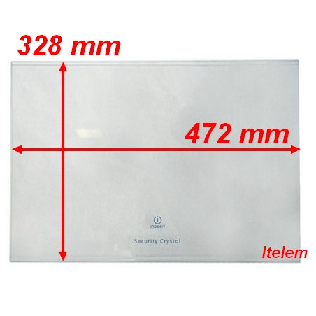 Verre de clayette réfrigérateur Indesit C00143042