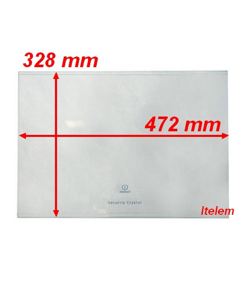 Verre de clayette réfrigérateur Indesit C00143042