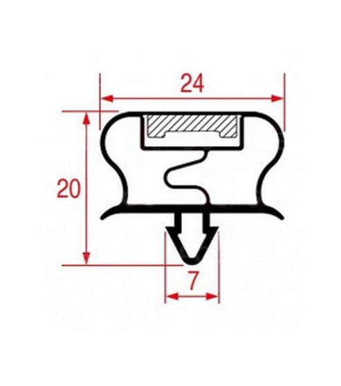 Joint de porte armoire réfrigérée Linea 4 Mercatus 41801027
