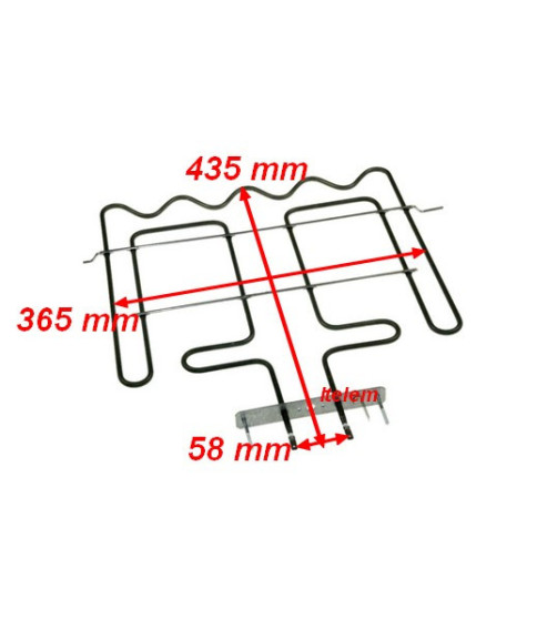 Résistance de voûte four Bauknecht 481010568824