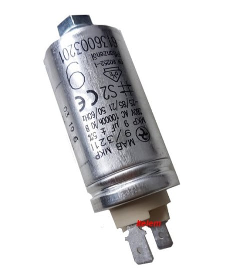 Condensateur blindé 9µF lave-vaisselle Bosch 00416450