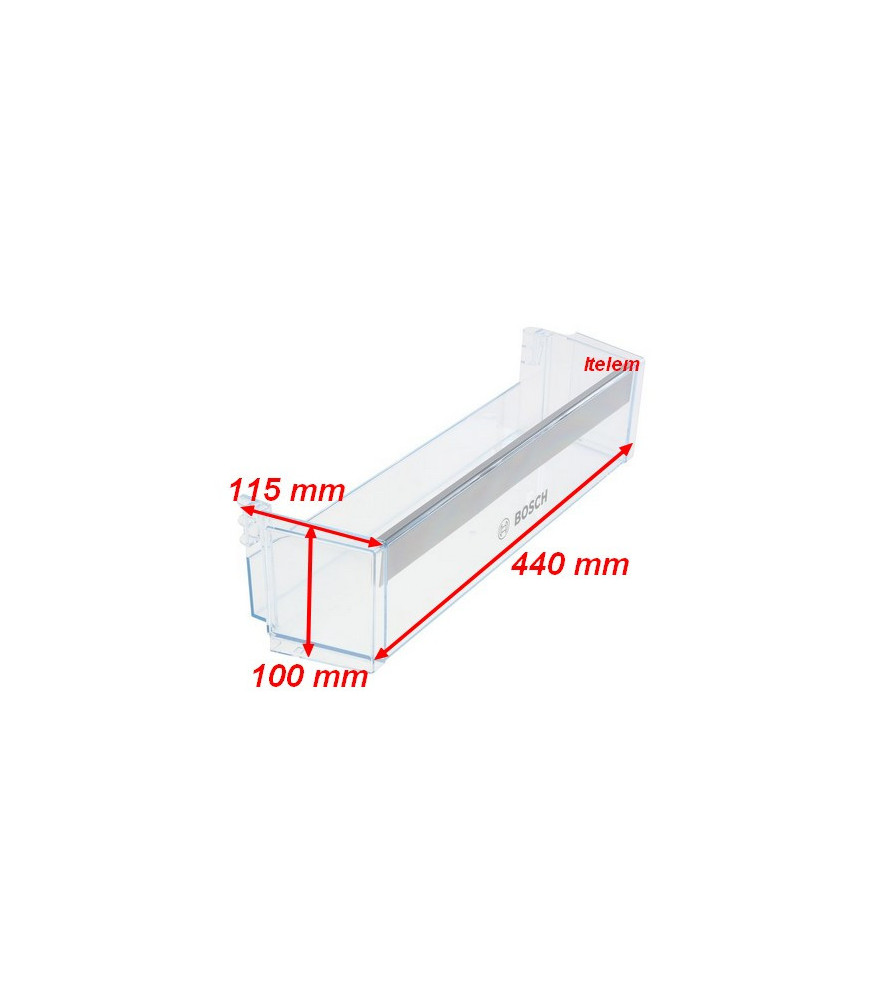 Balconnet Porte Bouteilles 490x122x55 Mm Réfrigérateur BEKO - Pièce D'Origine 4875040400