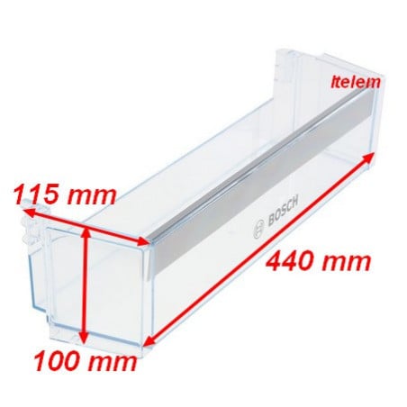Balconnet porte-bouteilles inférieur réfrigérateur Bosch 11005384