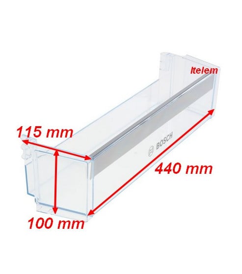 Balconnet porte-bouteilles inférieur réfrigérateur Bosch 11005384