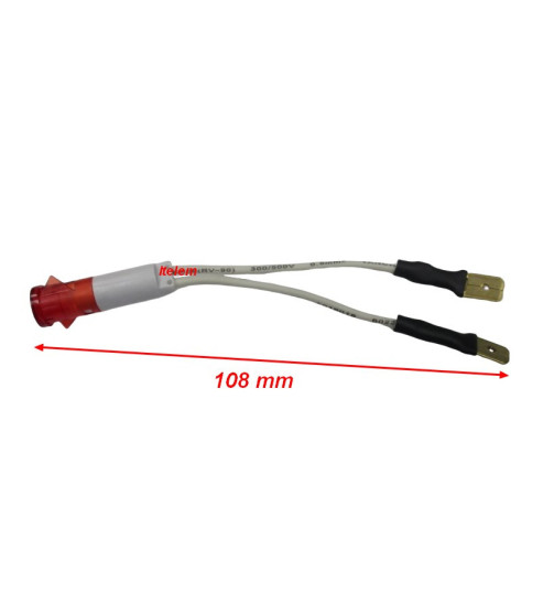 Voyant rouge cuisinière four 108 mm R2504