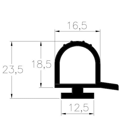 Joint porte chambre froide MTH 11PLP001
