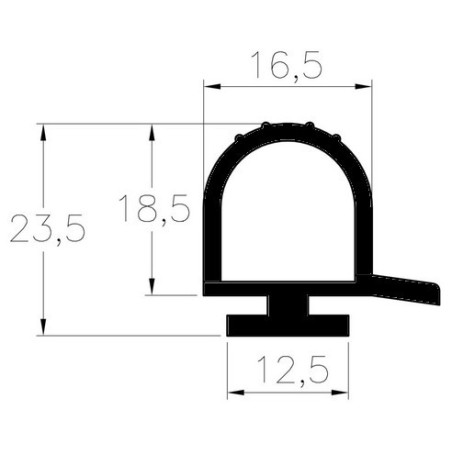 Joint porte chambre froide MTH 11PLP001