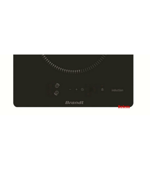 Dessus verre vitrocéramique table induction Brandt AS0057764