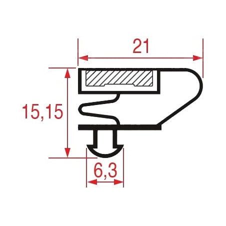Joint de porte armoire réfrigérée Alpeninox