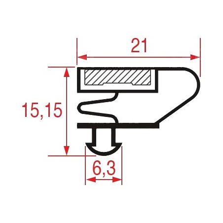 Joint de porte armoire réfrigérée Alpeninox