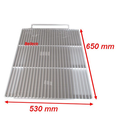 Grille plastifiée à rebord butée 650 x 530 mm armoire réfrigérée Angelo Po 36A0710