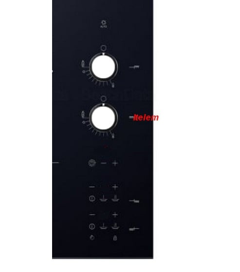 Dessus verre vitrocéramique table de cuisson mixte De Dietrich AS6022340